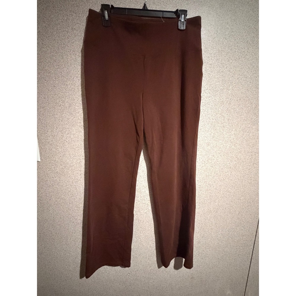 Style‎ & Co Womens Brown High Rise Pull On Straight Leg Pants Size Large